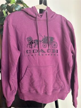 Coach Berry-Purple Logo Hoodie